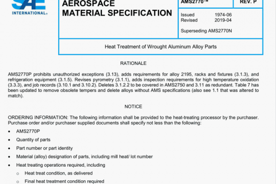 SAE AMS 2770P:2019 pdf free