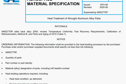 SAE AMS 2770R:2020 pdf free