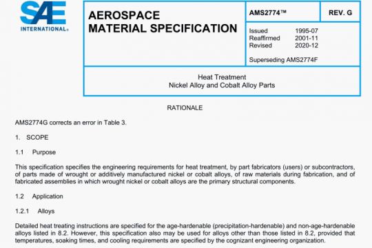 SAE AMS 2774G:2020 pdf free