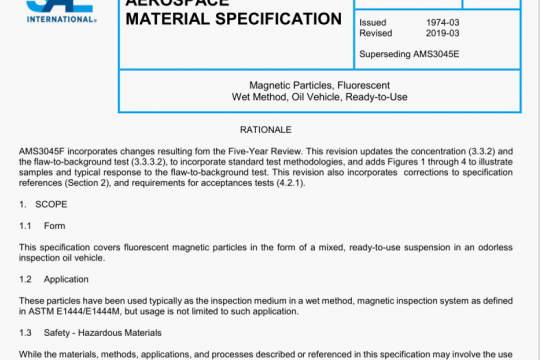 SAE AMS 3045F:2019 pdf free