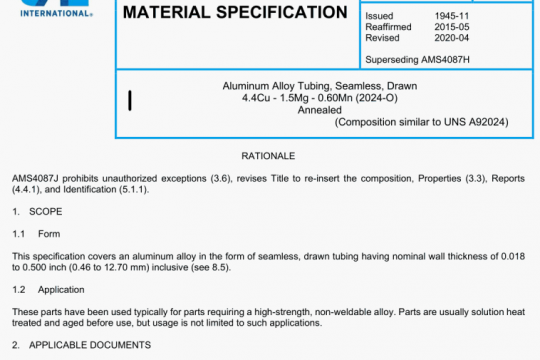 SAE AMS 4087J:2020 pdf free