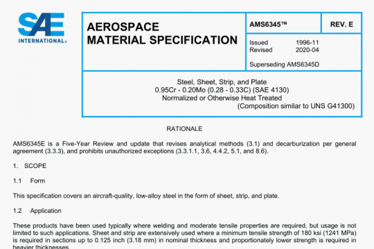 SAE AMS 6345E:2020 pdf free