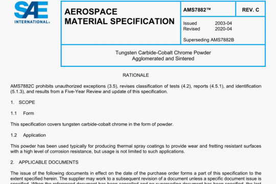 SAE AMS 7882C:2020 pdf free