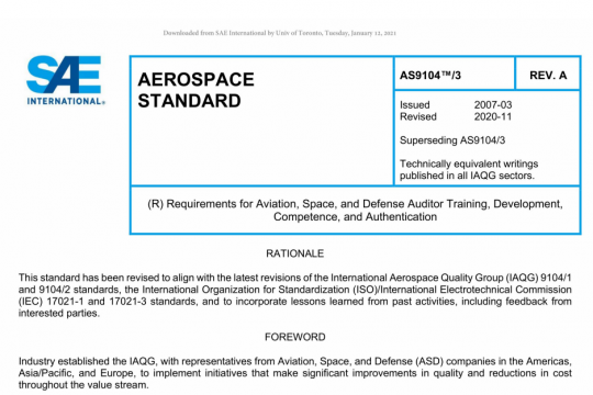 SAE AS 91043A:2020 pdf free