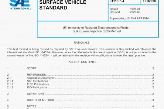 SAE J1113-4:2020 pdf free