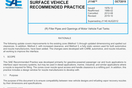 SAE J1140:2019 pdf free