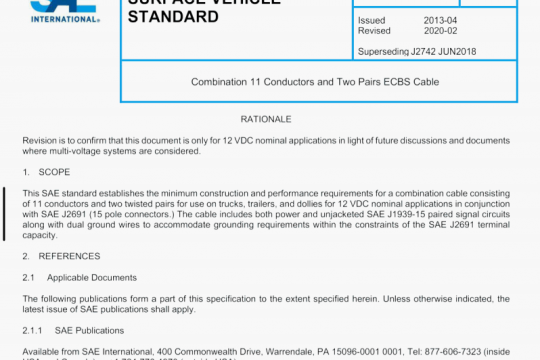 SAE J2742:2020 pdf free