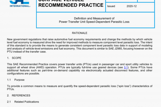 SAE J3039:2020 pdf free