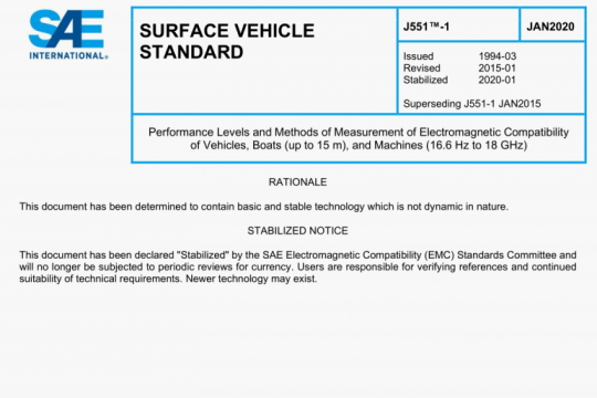 SAE J551-1:2020 pdf free