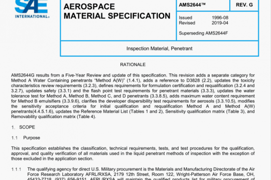 SAE AMS 2644:2019 pdf free