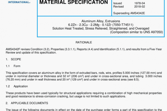 SAE AMS 4342F:2018 pdf free