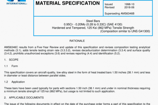 SAE AMS 6346C:2018 pdf free