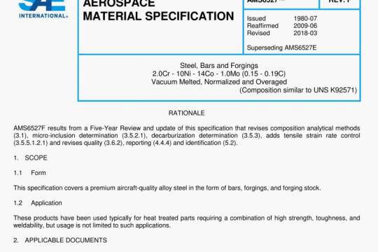 SAE AMS 6527F:2018 pdf free