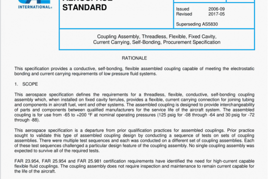 SAE AS 5830A:2017 pdf free