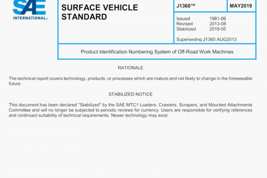 SAE J1360:2019 pdf free