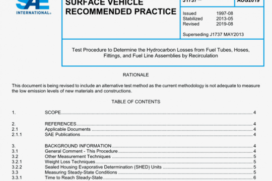 SAE J1737:2019 pdf free