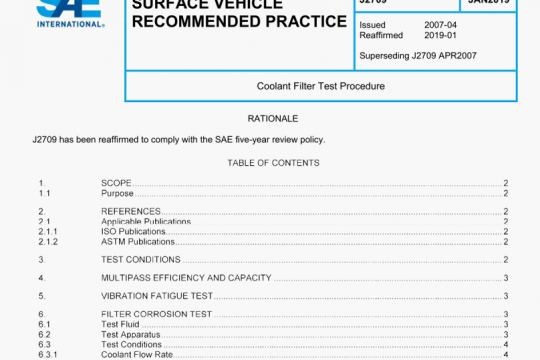 SAE J2709:2019 pdf free