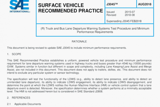 SAE J3045:2018 pdf free