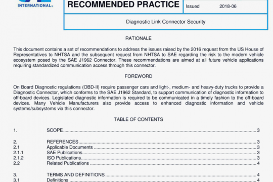 SAE J3138:2018 pdf free