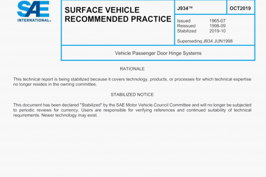 SAE J934:2019 pdf free